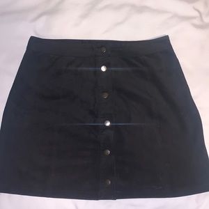 Suede Mini Skirt